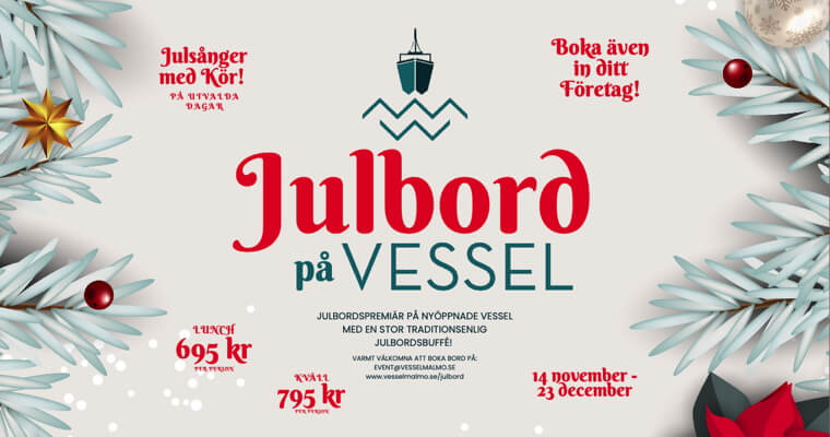 Julbord på Vessel Malmö