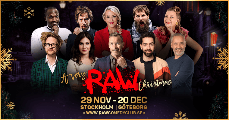 Raw Comedy Christmas i Stockholm