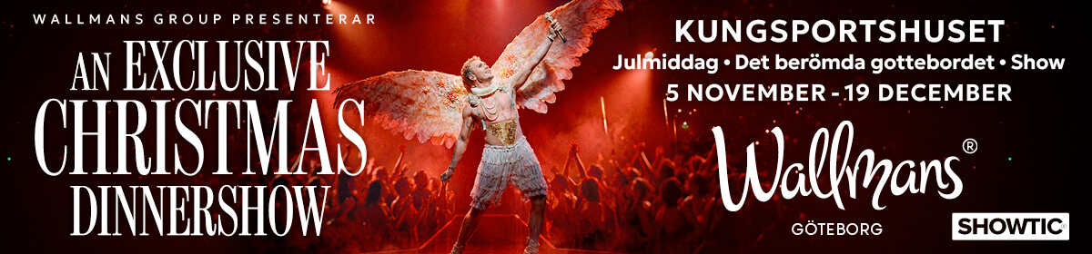 Toppbanner Göteborg 2026 (Wallmans Christmas Dinnershow)