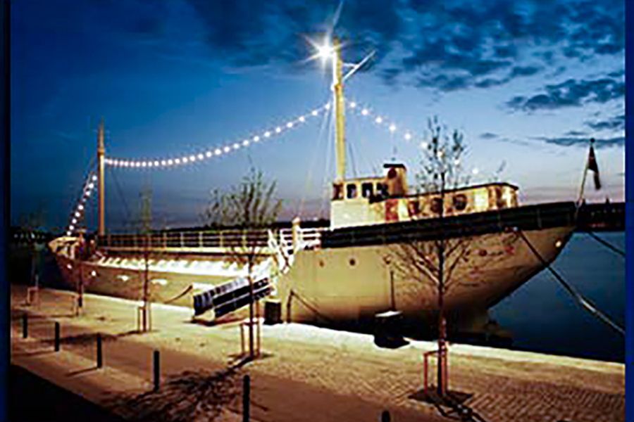 Julbord på fartyget Borgila