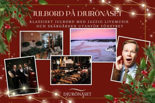 Julbord och julshow på Djurönäset