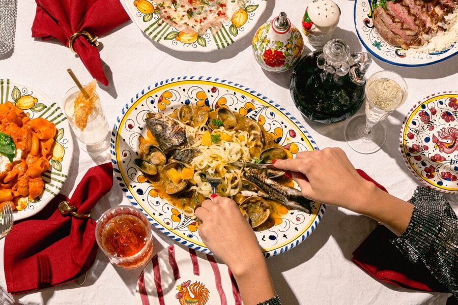 Italienskt julbord på Florentine