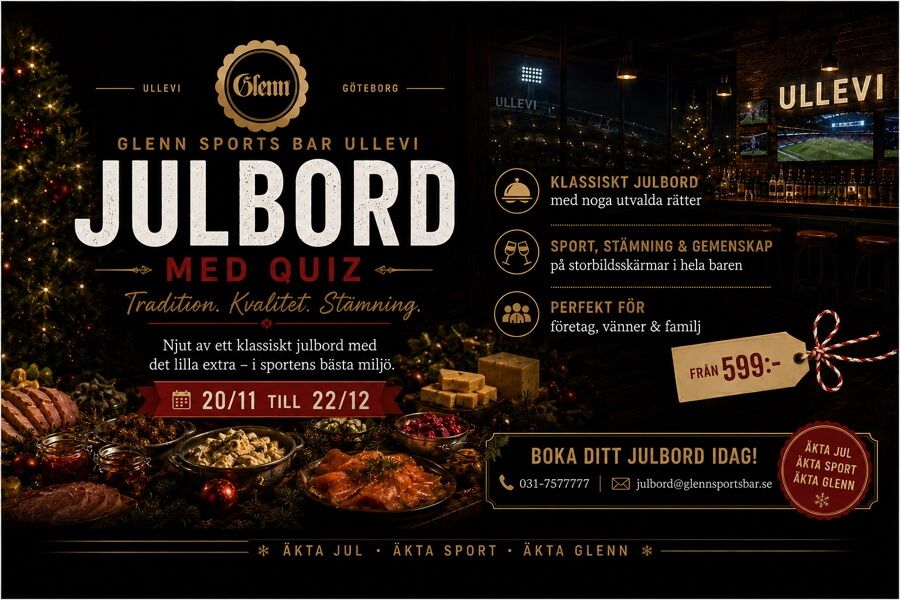 Julbord på Glenn Sportsbar