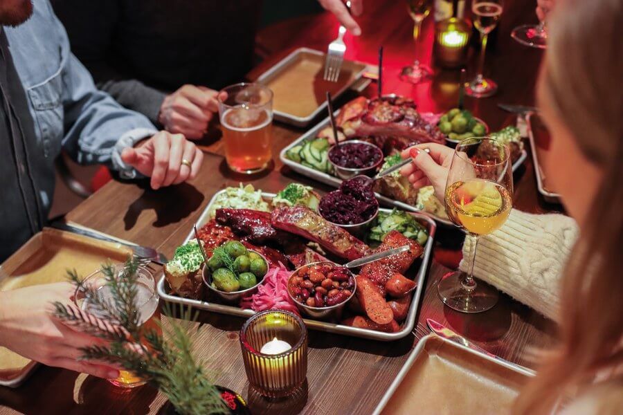 Julbord på Julins Backyard Barbecue