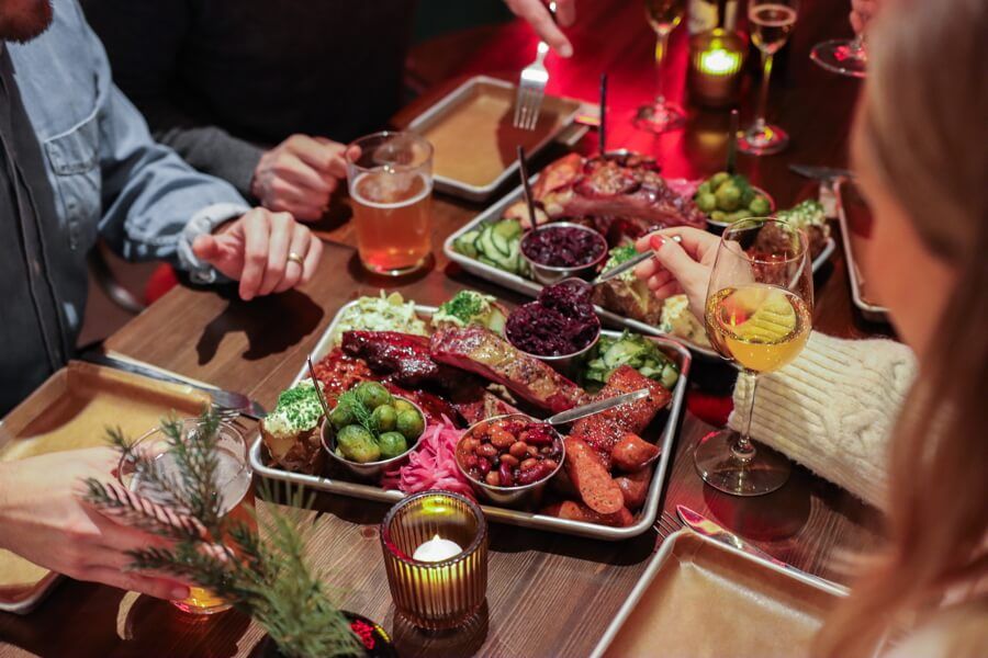 Julbord på Julins Backyard Barbecue