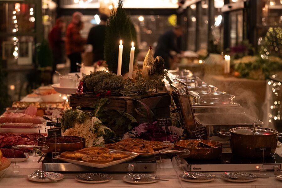 Julbord hos Restaurang Fabrikören, Kajen Nacka Strand