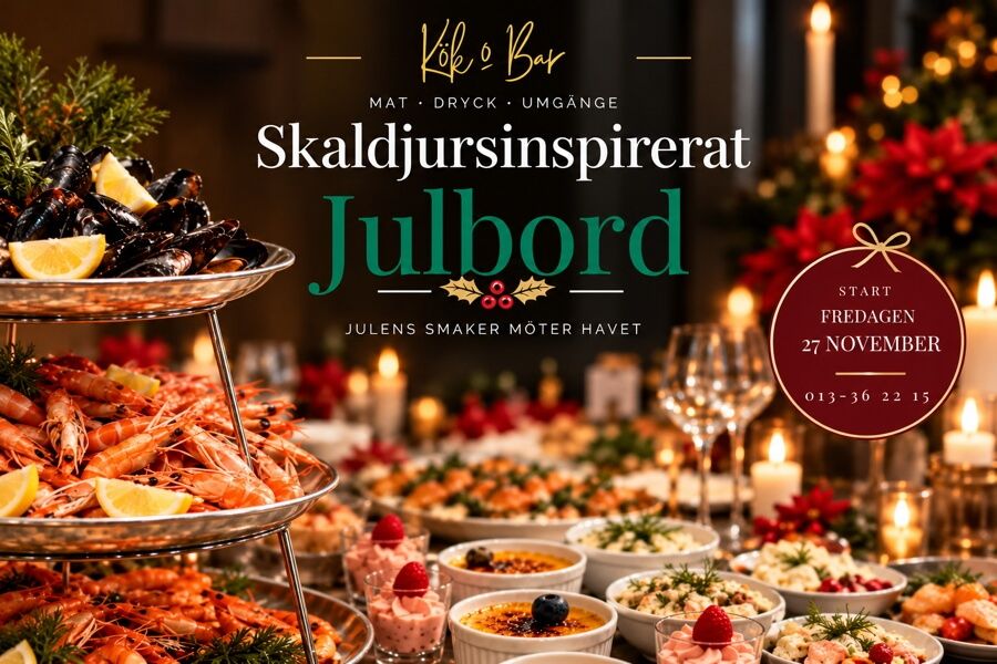 Skaldjursinspirerat julbord på Landeryd Kök & Bar
