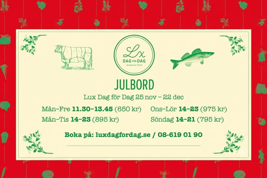 Lux Dag för Dags Julbord
