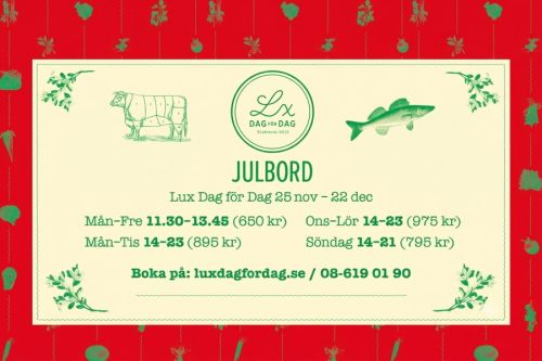 Lux Dag för Dags Julbord