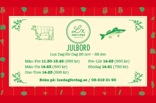 Lux Dag för Dags Julbord
