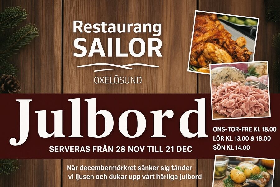 Julbord på Restaurang Sailor