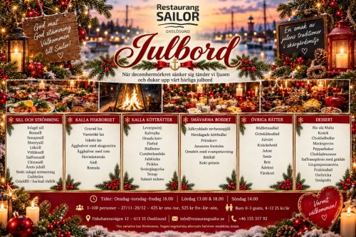 Julbord på Restaurang Sailor