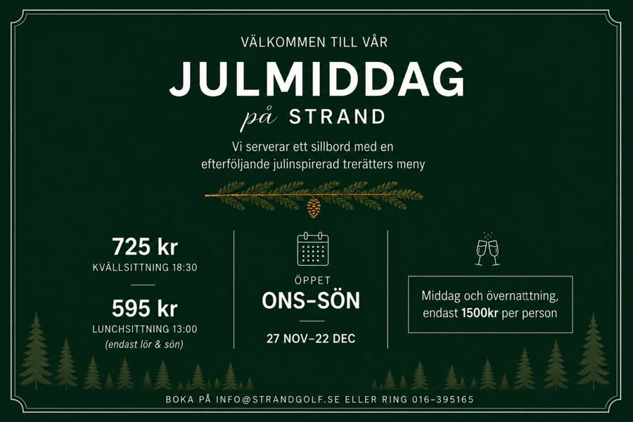 Julmiddag på Strand