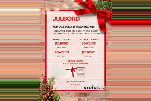 Julbord och discobowling på Strike Bowling