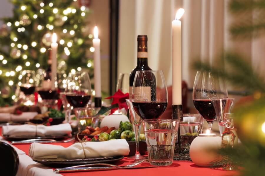 Julbord och julfest i Usine